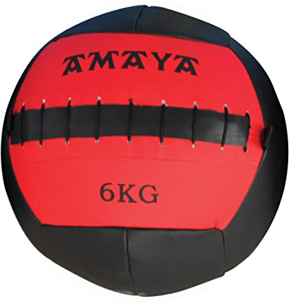 AMAYA SPORT Medinmax Soft boll - 6 kg, Medicinsk boll för Crossfit, Medicinsk boll för gym eller hus