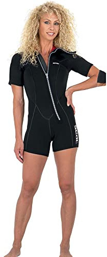 SEAC Vest Flex Shorty in Neoprene da 5 mm con Cappuccio, Muta Corta Aggiuntiva per Calore Extra