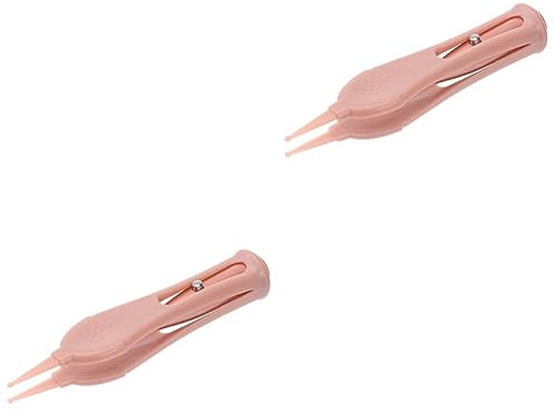 Healeved 2 Stücke Edelstahl Silikon Baby Nase Ohren Nabel Auge Reinigung Pinzette Clip Für Baby Nasen Picker