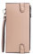 QUEEN HELENA Portafoglio Lungo Sottile con Doppia Cerniera con Porta Carte Donna PF22-4 (Apricot)