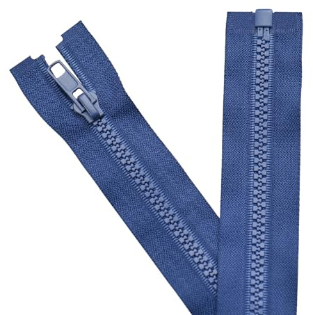 Sawoake 2PCS #5 13 Inch Separating Jacket Zippers for Sewing Coats Jacket Zipper Navy Molded Plastic Zippers Bulk Tailor DIY Sewing Tools for Garment/Bags/Home Textile