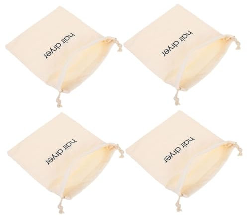 Didiseaon 4 Piezas Bolsa De Bordada Para Secador De Pelo De Almacenamiento Cordón Bolsa De Viaje Para Secador De Pelo Para Cosméticos