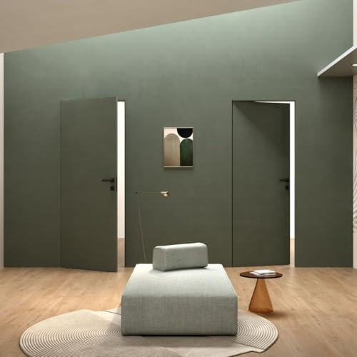 XREVERx Wandhalter mit Flügeltür, wendbar, Rahmen und Tür, personalisierbar, Öffnung rechts/links, Standardmaße (weiß (lackierbar), 90 x 210 cm