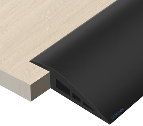 LIEKUMM 100 cm Gummi Türschwellenrampe, 3–3,5 cm Höhe, 1000 kg Tragkraft, Rampe für Rasen, Türschwellen, Teppich, Bordsteinrampe für Golfcart, Motorrad, Rollstuhl, Transportwagen