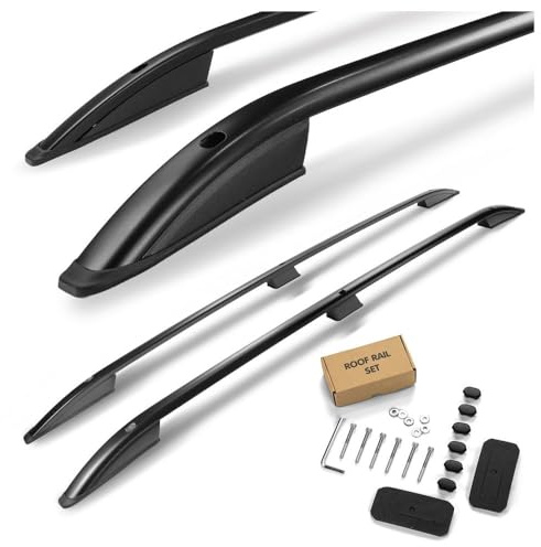 CHROMEMASTER | Barre da Tetto, Rail Tetto Compatibile con Fiat Doblo L1 Standard CORTO 2022+; Sono Utilizzate per il Montaggio di Portapacchi, Box da Tetto o Portabiciclette | Costruzione in Alluminio