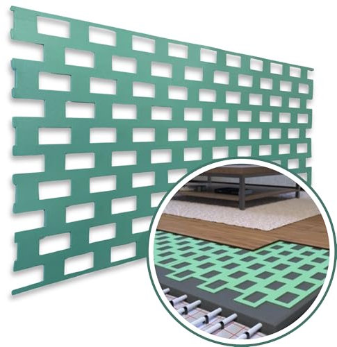 Tapis d'isolation 2,5 mm pour chauffage au sol, sous-couche de sol, sol stratifié, isolation phonique, isolation thermique, isolation phonique « Thermo Base » 100 x 50 cm = 0,5 m² (12) 3 m²