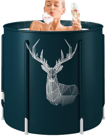 Vasca da bagno pieghevole per il sudore, canna da bagno per doccia, vasca fredda e ghiacciata, portatile, leggera, pieghevole, salvaspazio, adatta ai viaggi