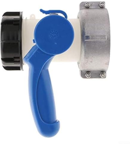 MeevrgR IBC Tank Adapter Tap Stopcock, DN40/DN50 Water Storage Container Valve Fitting With Aluminum Union Nut For Rain-Barrel Collection System, Leakproof Robust Design(DN40（62mm）)