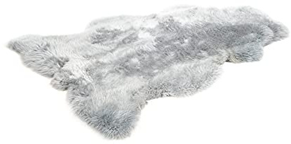 Decorating Sheepskins Premium Merino - Alfombra de piel de oveja auténtica grande, 130 – 140 cm, inodora, alternativa a la piel sintética, piel de cordero para el sofá, piel de cordero, piel de oveja