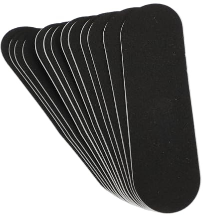 Healifty 10 Cintas de Espuma Antideslizantes Negras para Patineta de Dedo, Tamaño 31x96 Mm, Adhesivo Fuerte, Ideales para Recambios y Accesorios Finger Skate, Pack 10 Unidades