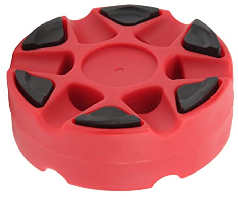 Cocoarm Hockeypuck, Tät Textur, Glansig, Platt Plastpuck för Inlinehockey för Daglig Skridskoträning, med Lätt Glid för Kanada och USA (Röd)