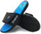 HEVA Men's Slide Sandals Fashion Open Toe Beach Pool Slippers, 9 UK, Black Blue
