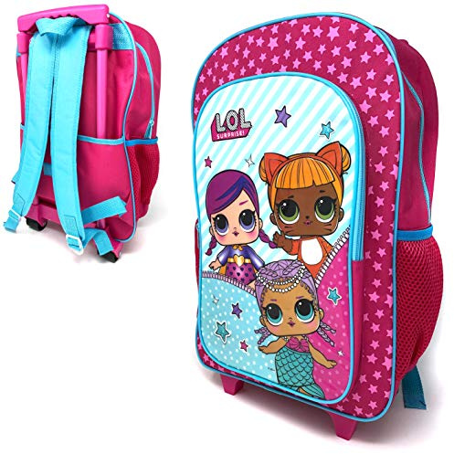 New Children's Character Deluxe Wheeled Trolley Suitcase-Back Pack, Travel Bag, School Bag (LOL)