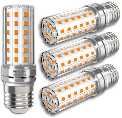 JIUYUAN Lampadina LED E27 12W e27 lampade led Lampadine LED E27 Luce Calda 2700K Bianca Calda 1450lm Lampadina E27 LED Mais lampadine Small Edison Screw Equivalente a 100W - 4 pezzi