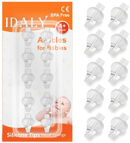 MEGA PACK 20 Adaptador Jeringa Lavado Nasal Bebe - Puntas Silicona jeringuilla lavado nasal bebe- Boquilla De Repuesto Para Silicona Jeringa - Los Tipos De Jeringas Nasales Estándar.