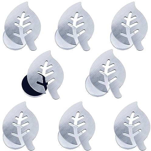 Mbsomnus 8 Pezzi Ferma Tovaglia da Esterno Pesi per Tende da Esterno Pesanti Magnetici in Acciaio Inox Foglia per Frigorifero Tenda da Doccia Tende Lavagna