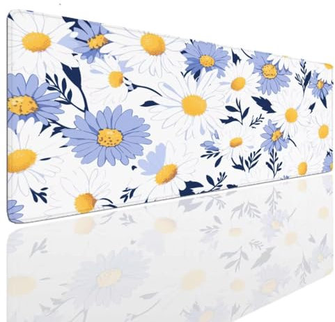 Blue Gaming Mouse Mat pad Extra large XXL 1400x800x4mm Keyboard Mat Desk Cover Mat Pad Soft mouse pads, Mousepad with Anti-Slip Base, Mousemat Washable Large Mouse Mats for Desk, PC, Laptop S-99