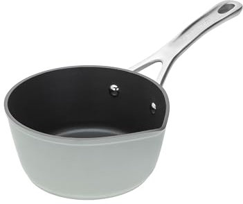Laura Ashley Cazo Leche de 16 cm con Pico Vertedor – 1,2 Litros Cazo Pequeño Leche de Aluminio Forjado sin PFOA/PFAS, Compatible con Todo Tipo de Placas, Apta para Horno y Lavavajillas
