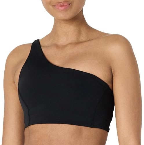 Amazon Essentials kvinnors aktiv FormFlex Buttery mjukt ljus stöder en axel med band rygg sport-bh