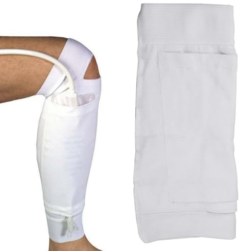 Katheter Beinbeutel Halter, Fixierung von Katheter-Ärmeln, Dehnbar Beinbeutel Halterung Harninkontinenz Katheter Zubehör, Katheter Tasche für Urin Drainage Inkontinenz Urinbeutel (M)