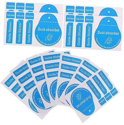 SKISUNO 400Pcs Microfiber Screen Cleaning Stickers Dust Removal Tool for Phone Screens Cameras Lenses for Daily Use Easy to Apply