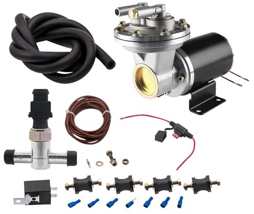maXpeedingrods 28146 12-V-Elektro-Vakuumpumpensatz, Bremskraftverstärker-Vakuumpumpe, 18 bis 22 elektrische Vakuumpumpe für Bremse, mit Installationssatz