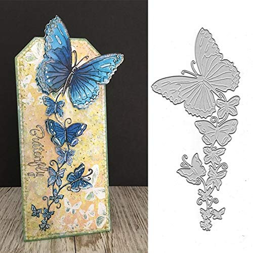 Stanzschablonen aus Metall mit Schmetterlings-Motiv, für Bastelarbeiten, Scrapbooking, Alben, dekorative Prägepapier-Schablonen für Kartenherstellung