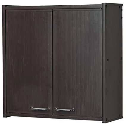 Negrari Mueble de Pared de PVC F760PWAM de Resina PVC, se suministra con Kit de Montaje, Interior/Exterior, 59 x 21 x 59 cm, wengué