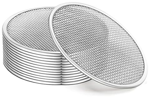 12 Pack Sprouting Lids, 316 Stainless Steel Screen Lid for 86mm Wide Mouth Mason Jar, Mesh Bean Sprout Sieve Lids, Home Use Alfalfa, Broccoli,Lentil. QurHapzy (12 lids)