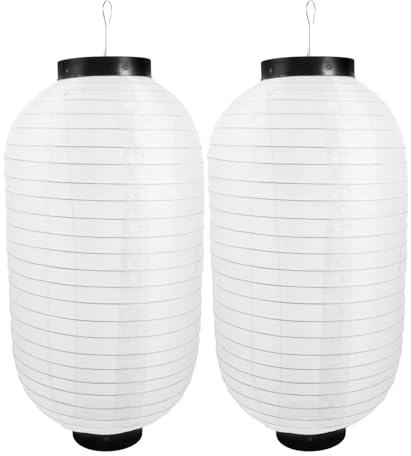 BESPORTBLE 2piezas Linternas Para Exterior Estilo Japones Plegables Decorativo Resistente Al Agua