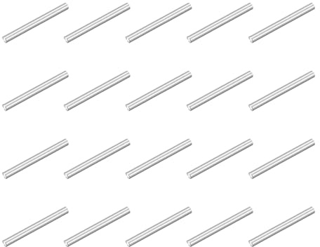QUARKZMAN 80pz Spina Centraggio Perni 304 Acciaio Inossidabile M1 x 10mm Cilindrica Perno Supporto Mensole Perno Parallelo per Produzione Meccanica Industria Installazione Mobili, Argento
