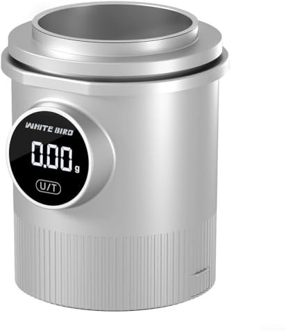 Bilancia digitale per caffè, bilancia elettronica LCD, misurino per caffè, a risparmio energetico, con spegnimento automatico, per cucina (argento)