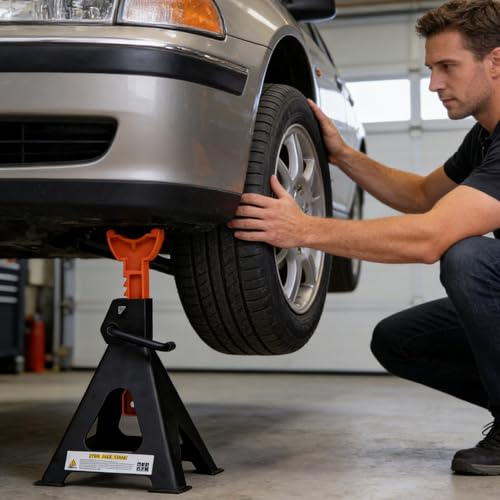 Soportes de Gato para Auto | Estabilizador De Gato De Coche con Capacidad De 3 Toneladas,Apoyo de Elevación para Vehículos,para Exterior Garaje Hogar Taller Remolque Camión Autocaravana