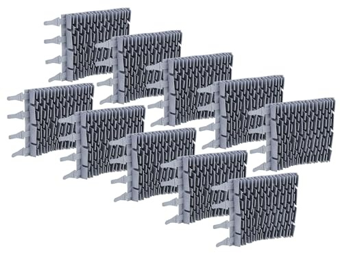 vhbw 10 x borste kompatibel med Zodiac GT2120, OT 2100, GT3220, OT2130, OT2190 poolrobot, poolsugare – av gummi, 24,8 x 18 x 2,8 cm