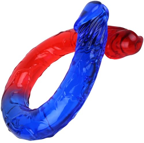 Double Ended Dildo for Women Lesbian Couples Beginner | YUZHO Realistic, Flexible, Bendable, Doubles Sided