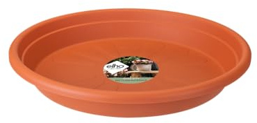 elho Universal Untersetzer Rund 40 - Untersetzer für Innen, Außen und Zubehör - Ø 40.0 x H 5.8 cm - Braun/Terra