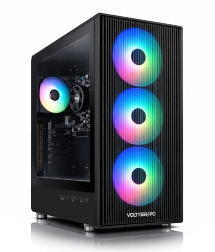 VolttierPC – PC Gaming AMD Ryzen 7 5700G | Radeon Vega 8 | 16GB RAM DDR4 | 500GB SSD NVMe | WiFi 6 + Bluetooth 5.2 | Windows 11 Pro