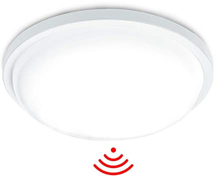 ACXIN LED Deckenleuchte mit Bewegungsmelder, LED Sensorleuchte, Moderne Induktionslicht, Wandlampe Flurleuchte, Radar Leuchte, IP44 Wasserdicht (15W,Kaltweiß)