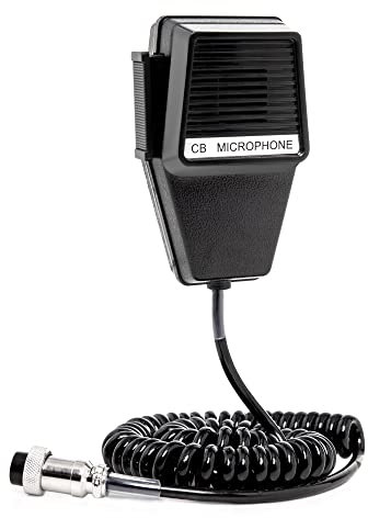 Fumei 4 PIN CB Microphone Speaker Compatible with Cobra Superstar Midland Uniden Audioline CB Radios