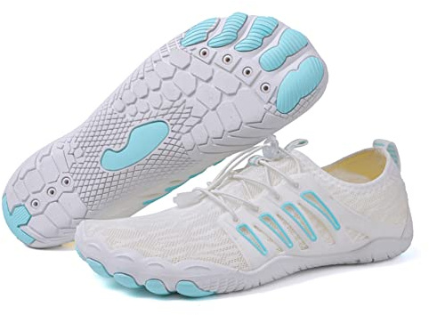Fansu Zapatos de Agua Mujer, Hombre Barefoot Escarpines Deportes Acuáticos Secado Rápido para Adulto, Moda Zapatos de Playa Ligeros Antideslizante Calzado Surf para Buceo