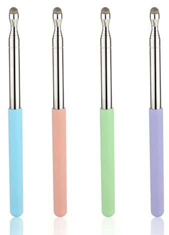 4 Uds Puntero Telescópico para Profesores, Puntero Telescópico con Función de Escritura Capacitiva Sensible Puntero de Pizarra para Profesores Presentación en el Aula (4 Colores)
