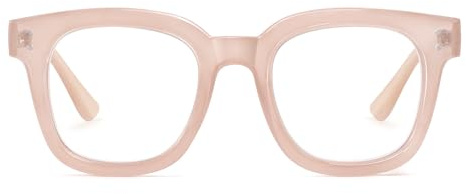 Madison Avenue Blue Light Blocking Glasses for Women, Anti Blue Ray Computer Gaming Glasses, Anti Eyestrain UV Glare (Nude Pink)