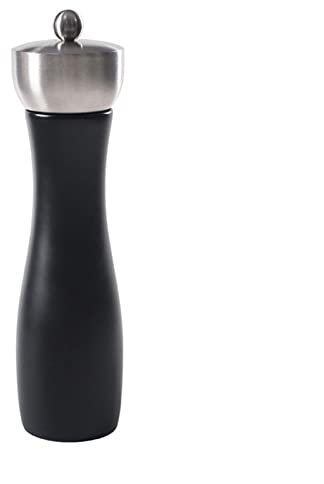 Pepper Grinder Solid Wood Pepper Grinder Precision Spiral Groove Adjustable Thickness, Freshly Grind Peppers, Herbs & Spices Pepper Mill(21.5cm)