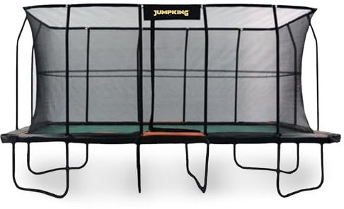 Jumpking 10x16ft Rectangular Ultra Trampoline With Safety Enclosure Net System ❘ Outdoor Garden Trampoline For Adults & Kids | Great For Fun, Exercise & Weight Loss