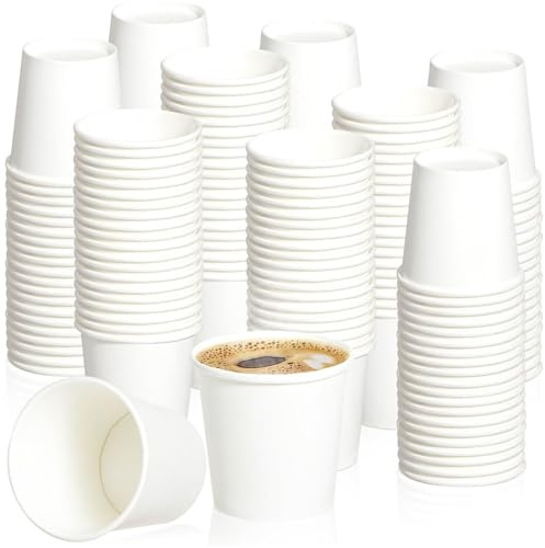 Zorplex 200 Pappersmuggar 50 ml, Små Engångsmuggar för Espresso, Kaffe, Te och Varma eller Kalla Drycker, Miniportionsmuggar för Fest och Evenemang (50)