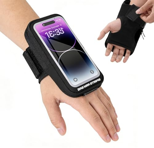 HAOXYO Fascia da Braccio Supporto da Corsa, Fascia Sportiva Running Porta Cellulare Braccio Portacellulare Armband per Fino a 7, Running Armband Regolabile