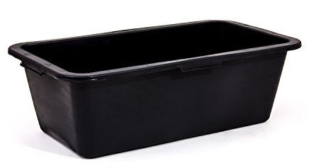 Caja de mezcla de mortero de plástico negro para constructores de casta (40 L)