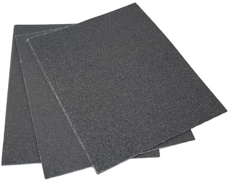 Dapetz® Paquete de 10 hojas de tela de esmeril para lijado de metal, madera, etc