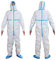 Traje de protección Cat III Nivel 2 (UIC) Tipo 3, 4, 5, 6 - Impermeable para entornos médicos y hospitalarios - Color blanco - Talla M