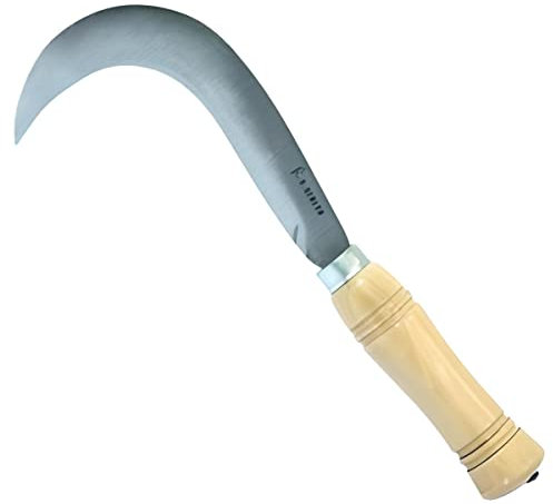 PEGANE Serpette Faucille en Acier et Bois Coloris Naturel - 26 x 2 cm